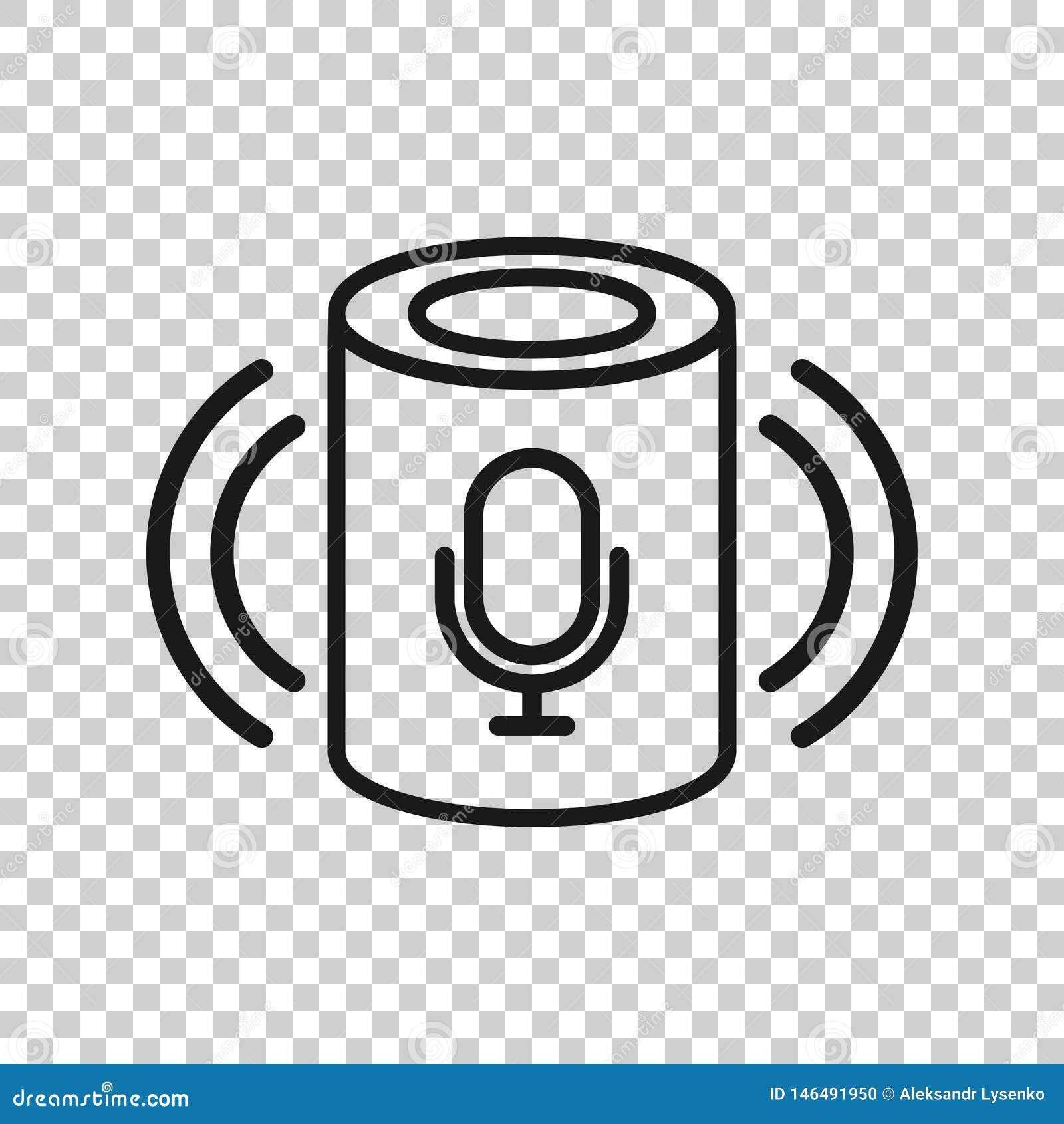 Download Voice Assistant Icon In Transparent Style. Smart Home ...