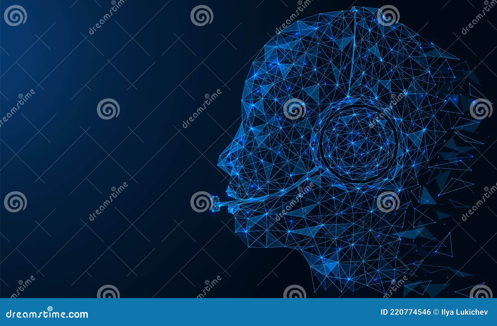 Voice Automated Robot Assistant. Stock Vector Circuit Diagram