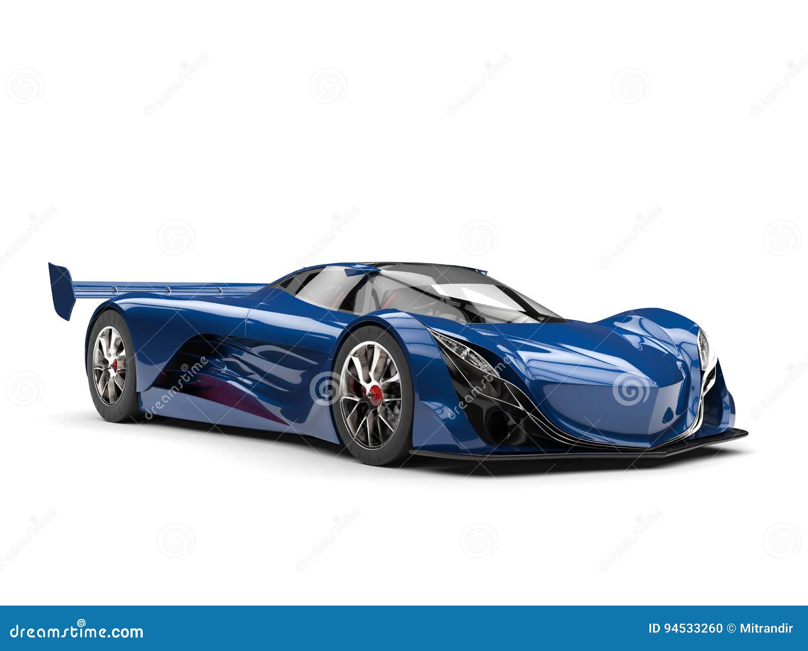 voiture de course bleu