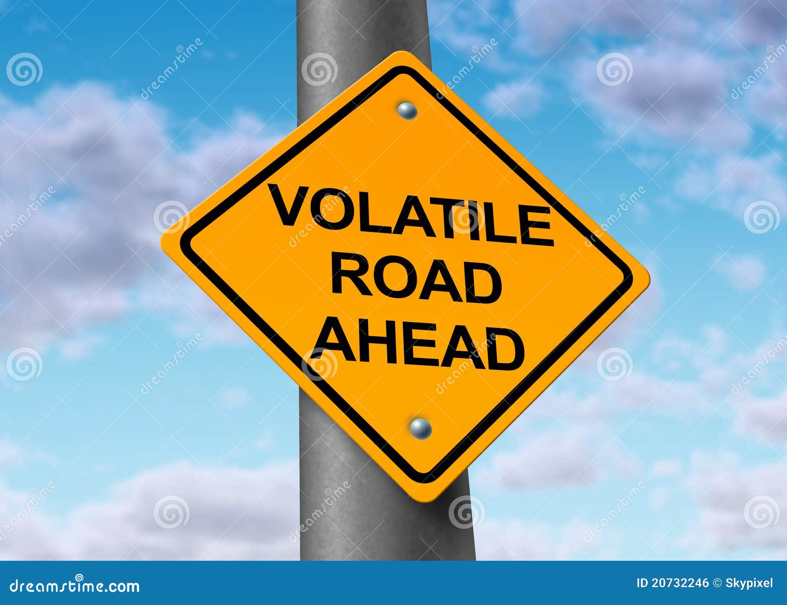 Volatile Road Ahead Royalty Free Stock Image - Image: 207322461300 x 1017