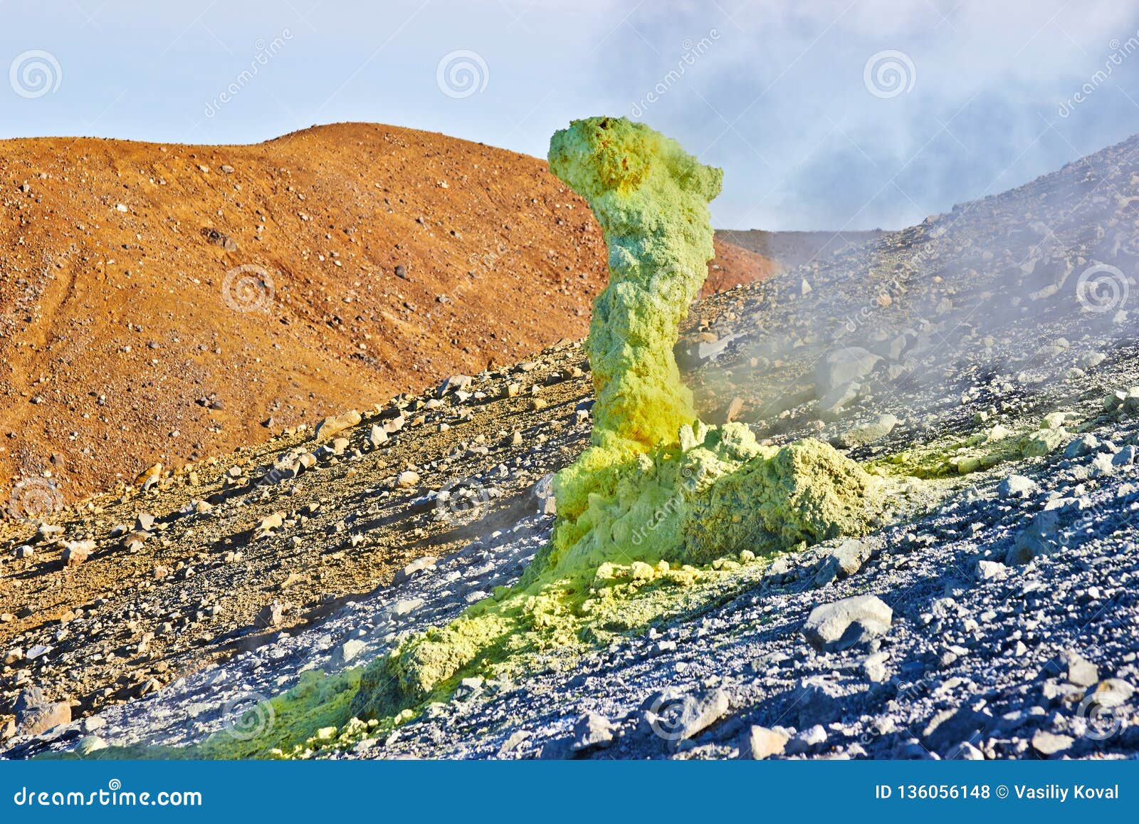 volcanic activity, sulfur fumarole