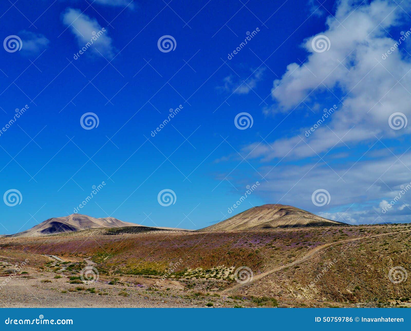 the volcanic desert near costa calma