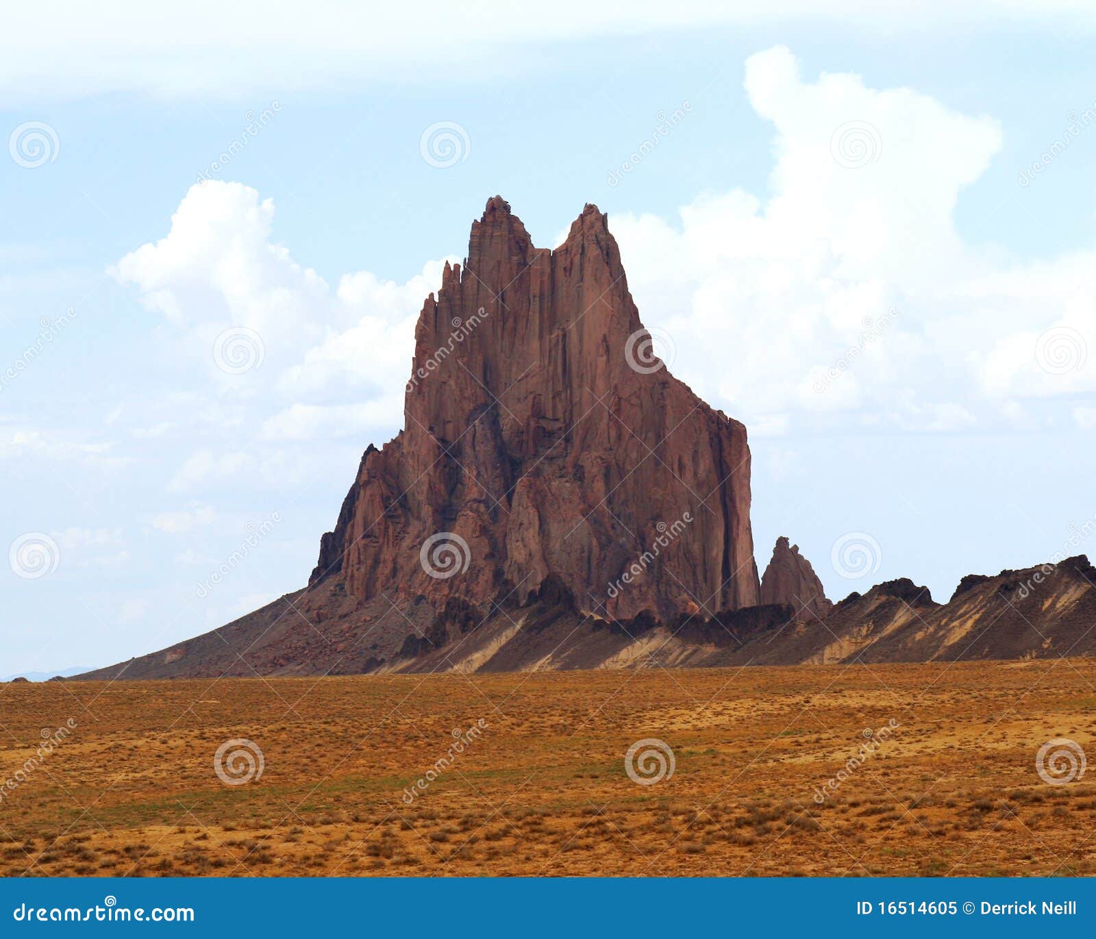 a volcanic and shiprock