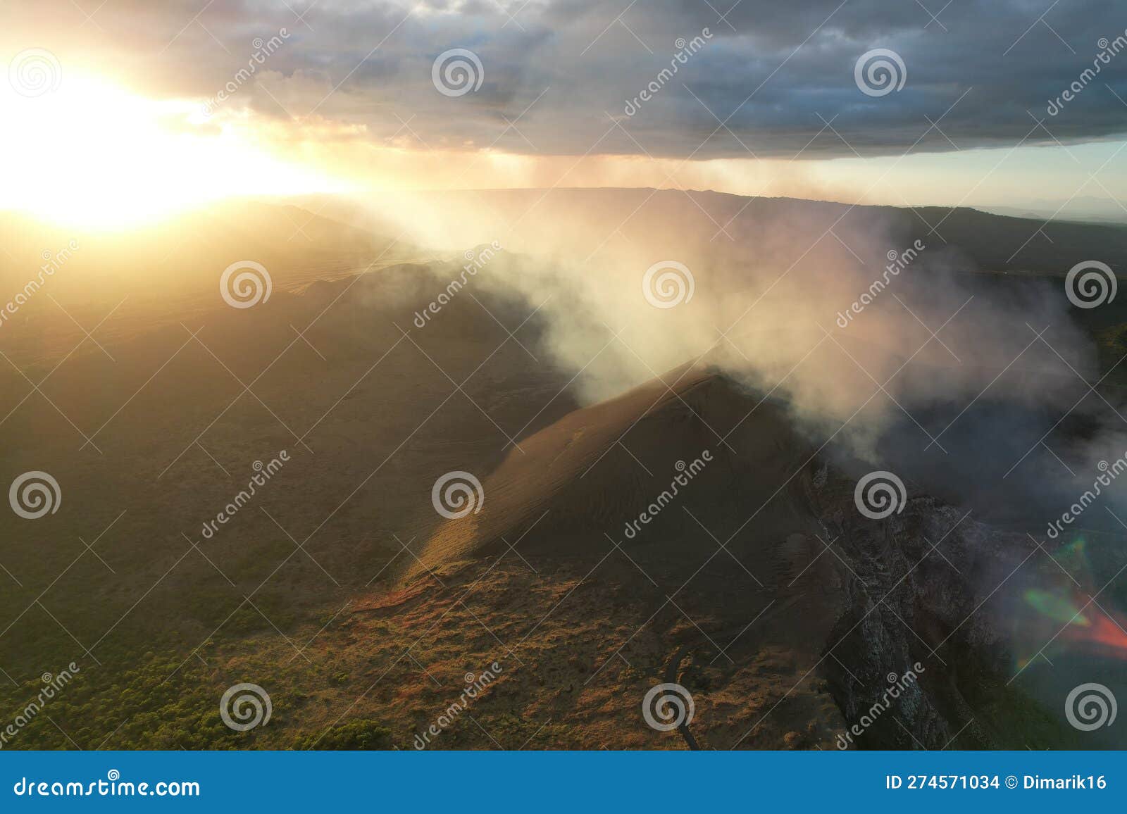 volcanic gas cover nicaragua landscape