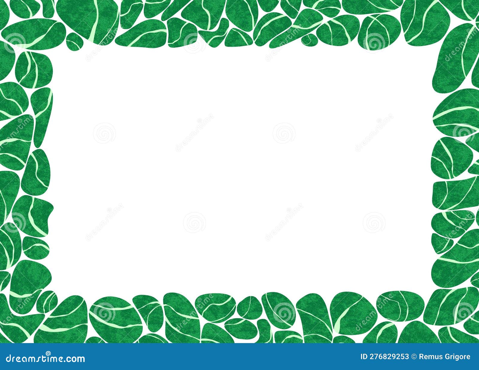 Volcanic Green Painted Rocks Frame Cdr Format Stock Vector Illustration of volcanic, frame