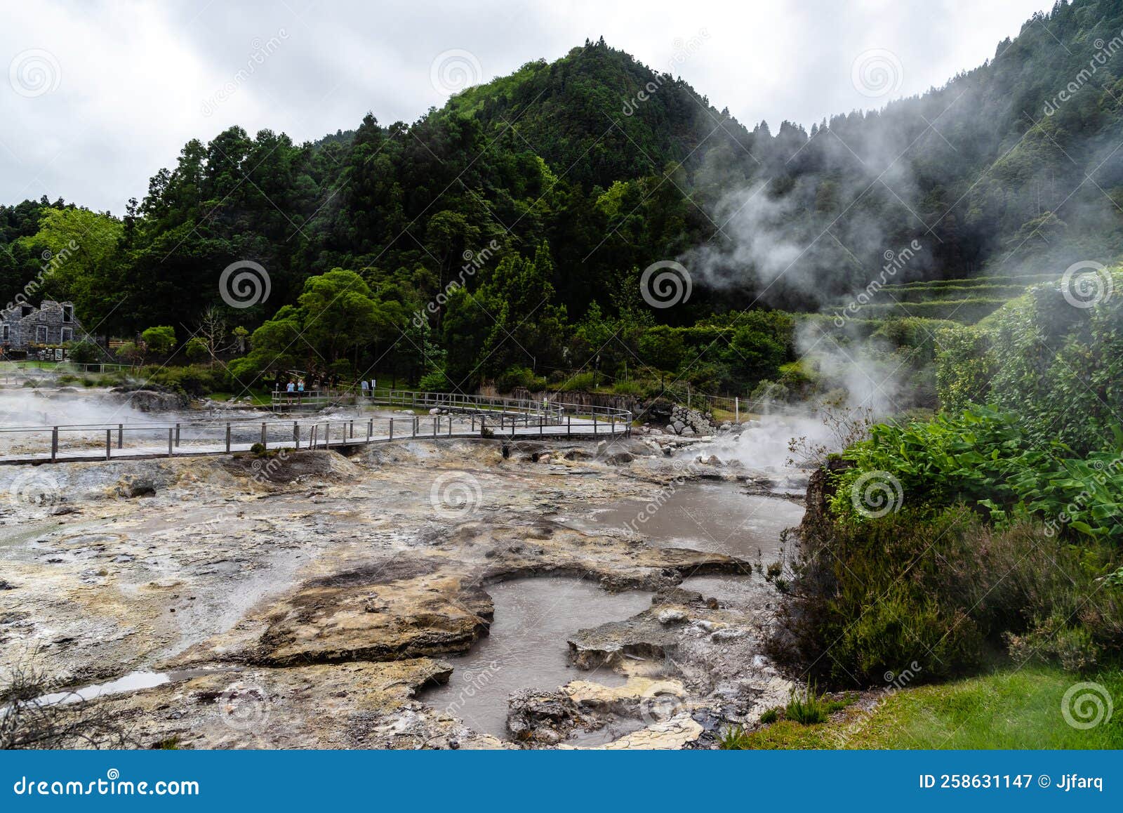 Volcanic Hotsprings Of The Lake Furnas In Sao Miguel Azores Editorial Photography Image Of