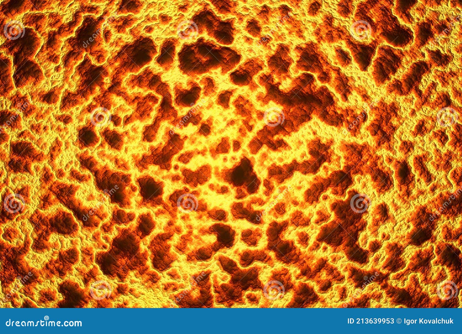 Volcanic Infernal Hot Molten Lava Texture Stock Illustration