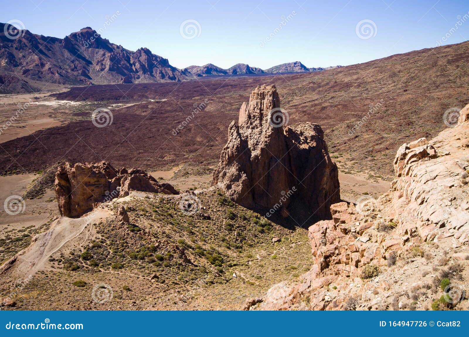 volcanic view on tenerife island, spain