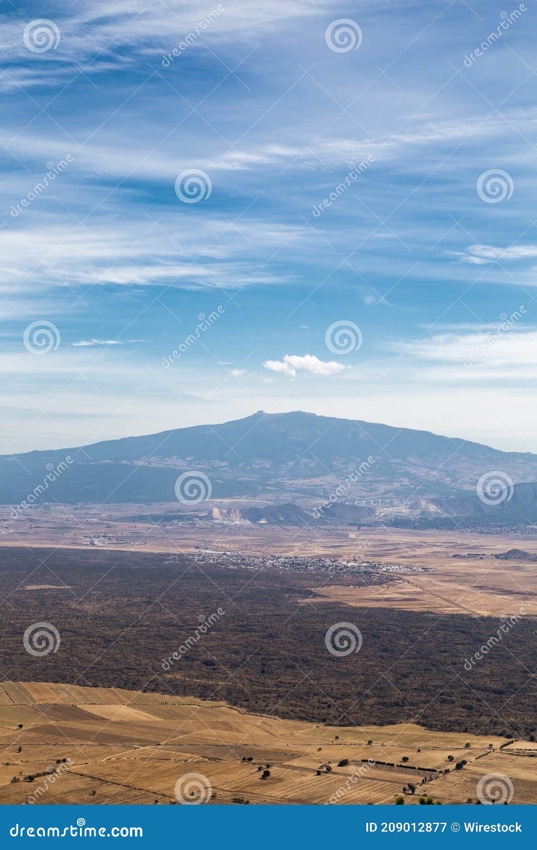 volcano cofre de perote in el pizarro, a tourist destination in puebla, mexico