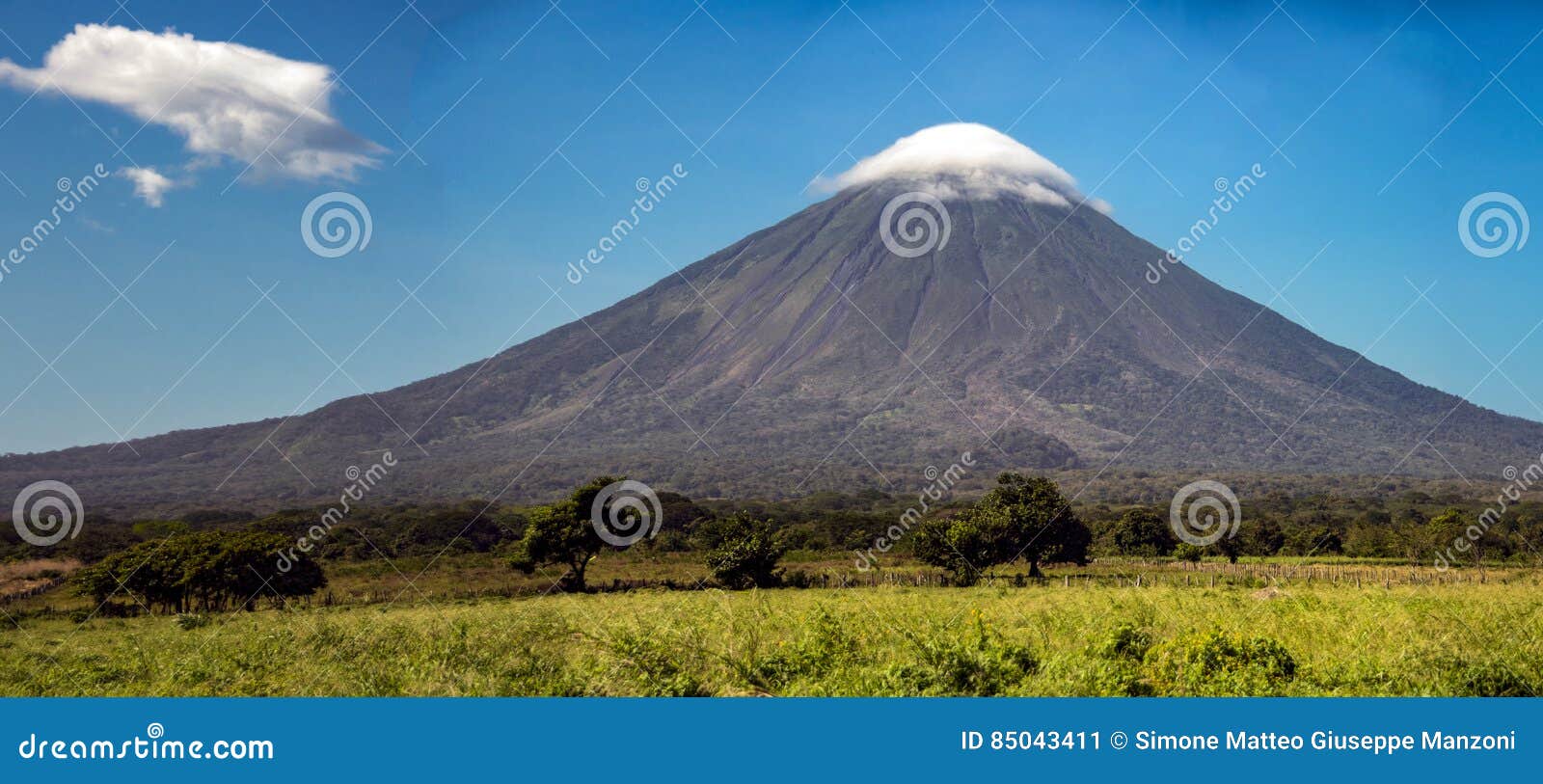 volcano concepcion on ometepe island in lake nicaragua