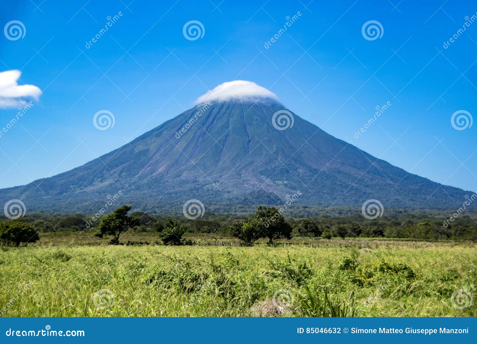 volcano concepcion on ometepe island in lake nicaragua