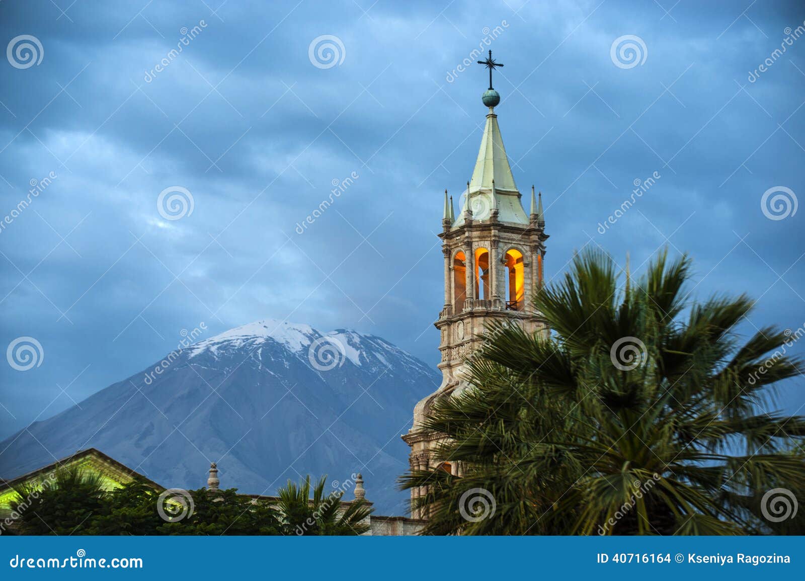 El Misti Volcano and the City of Arequipa, Peru