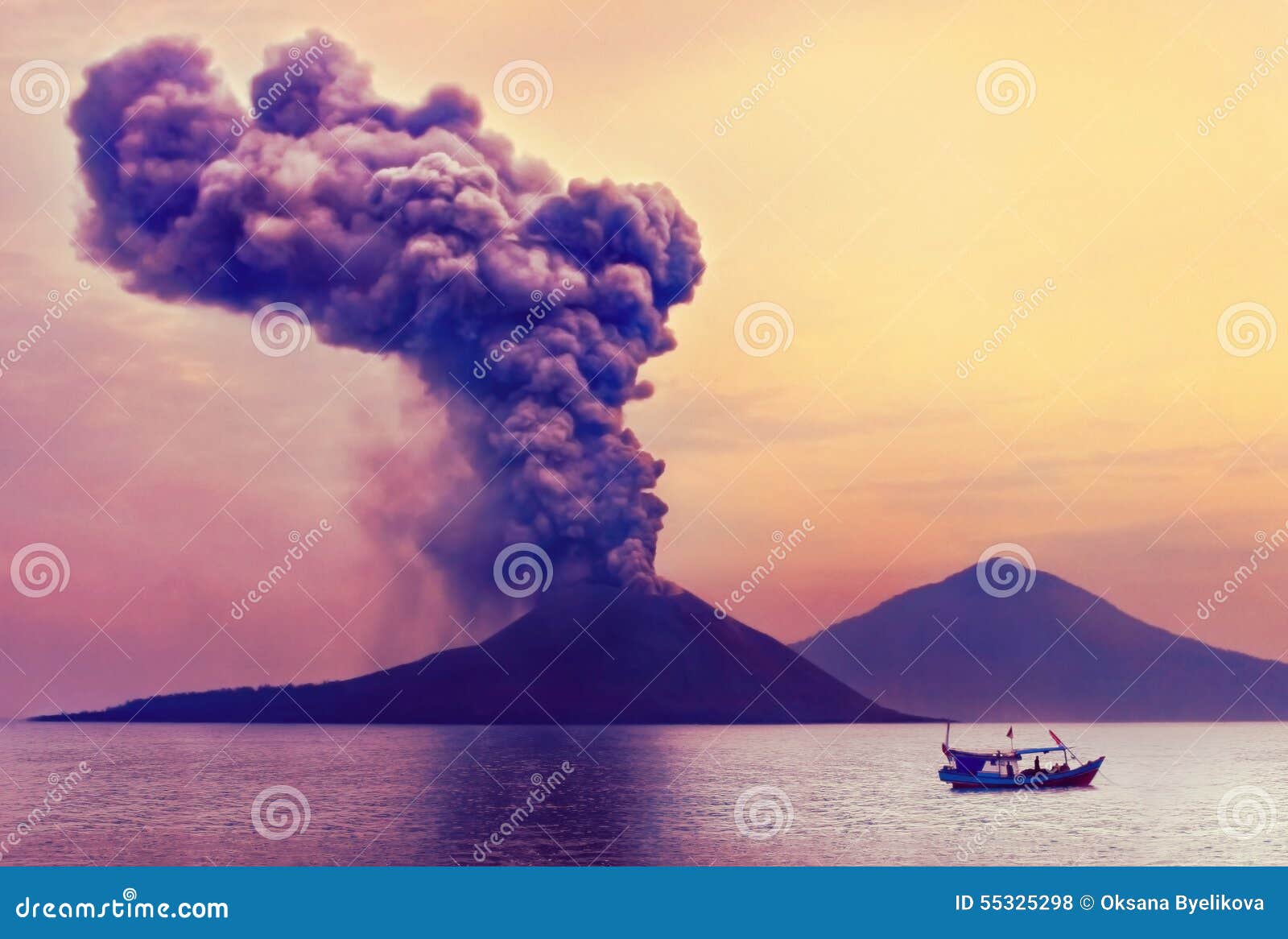 volcano eruption.