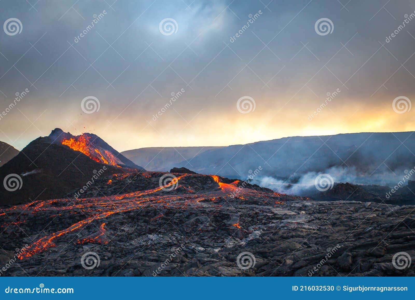 volcano eruption in iceland.