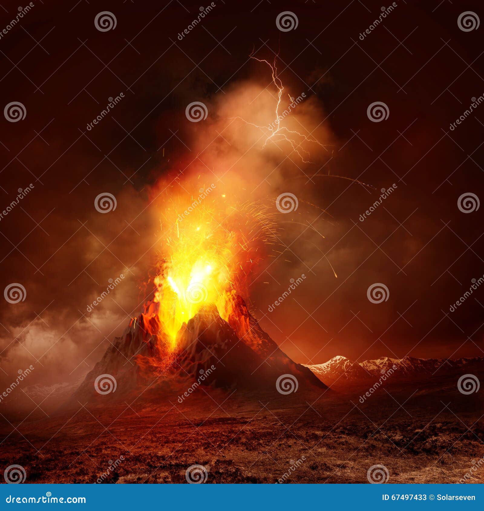 volcano eruption