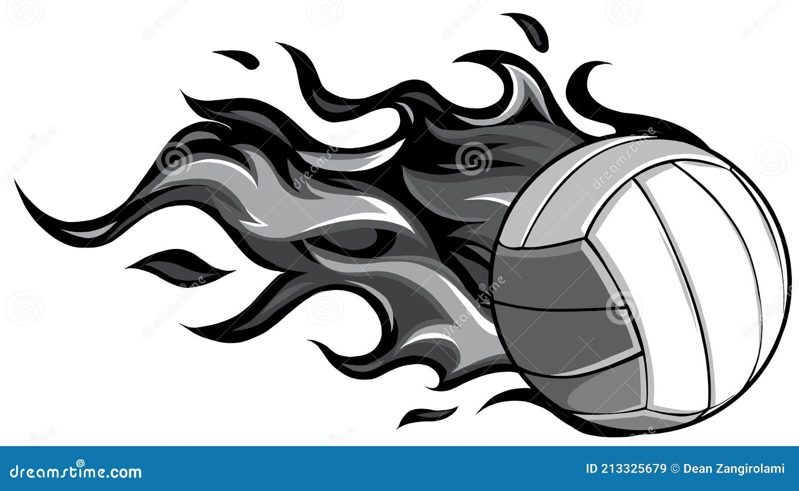 Voleibol Flaming Bola Dibujos Animados Vector Ilustración Diseño  Ilustración del Vector - Ilustración de redondo, bola: 213325679