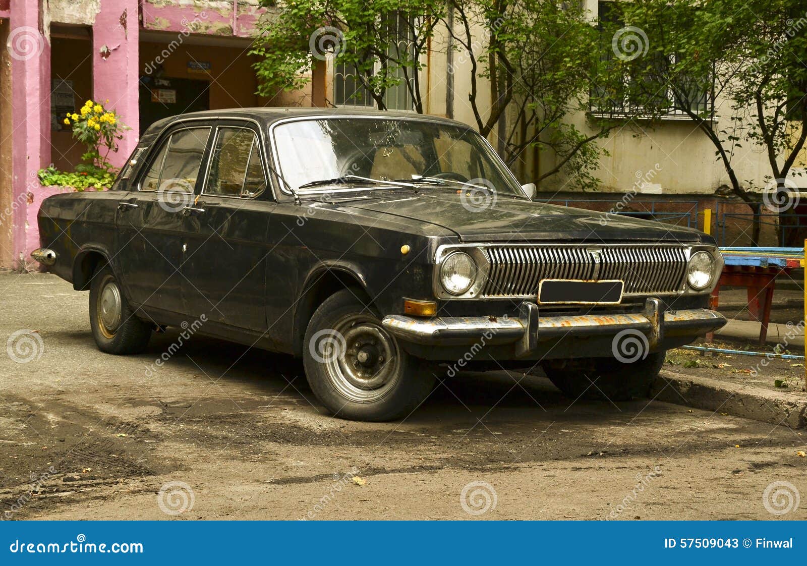 Volga GAZ24 stock image. Image of black, ussr, vintage 57509043
