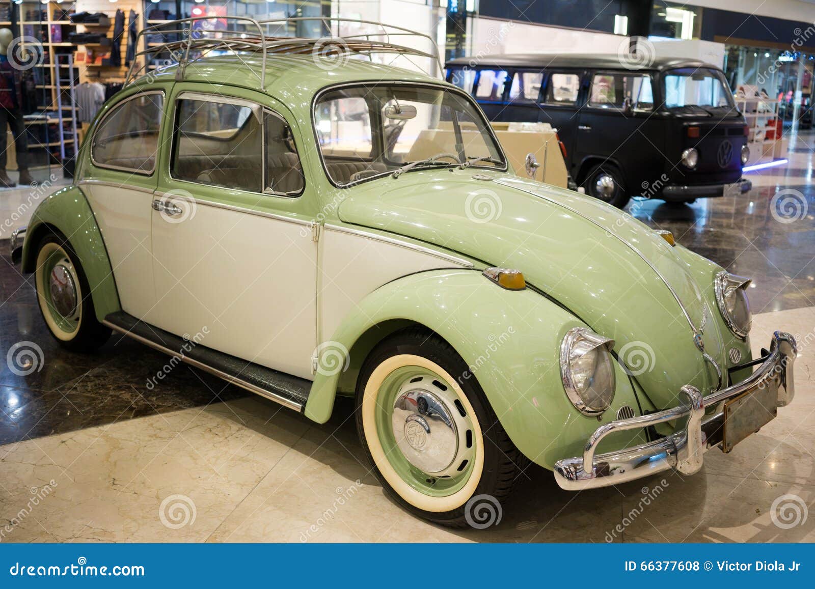 Vintage German Volkswagen Beetle and Transporter Poster