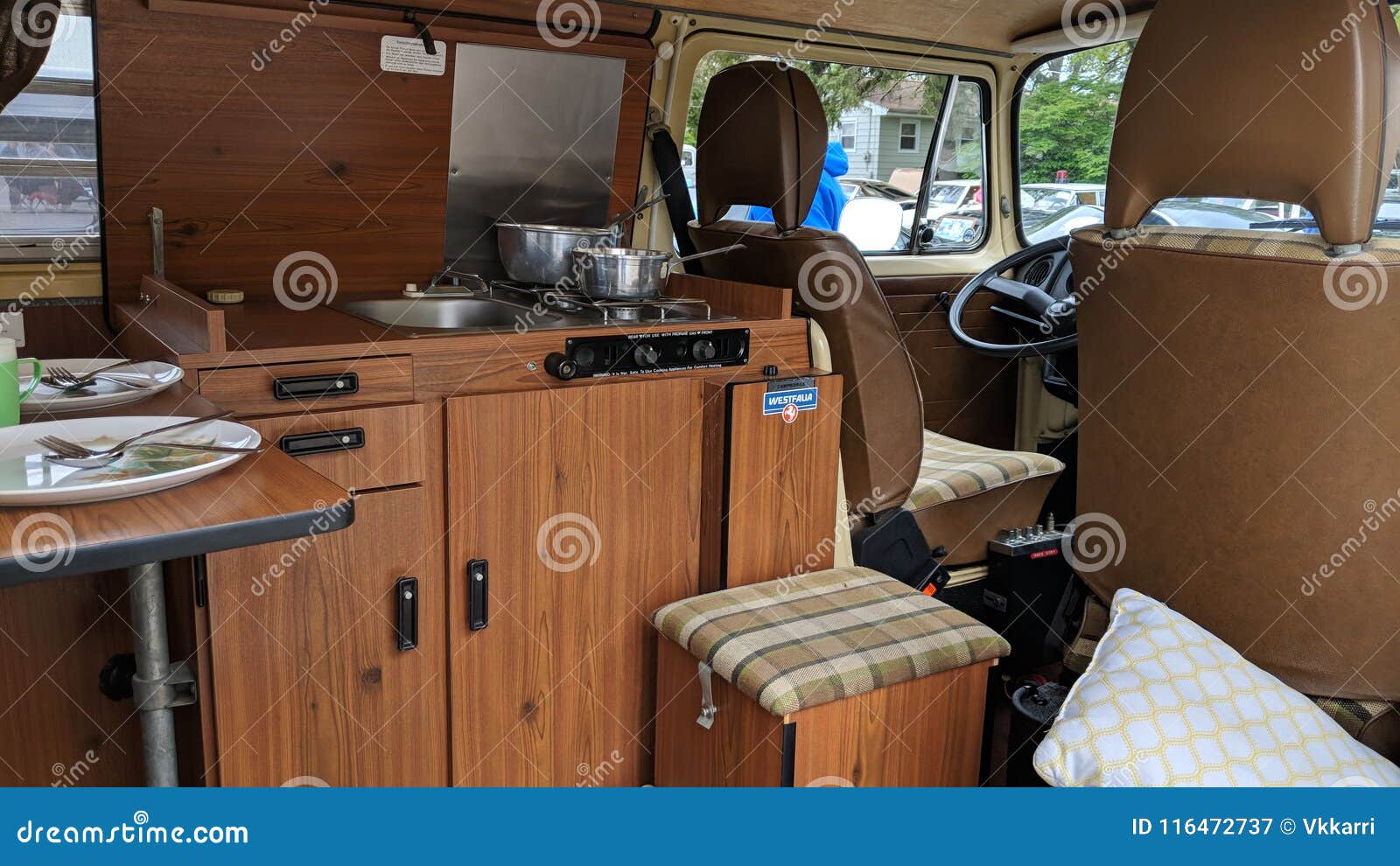 Volkswagen Campervan Interior Editorial Photography Image
