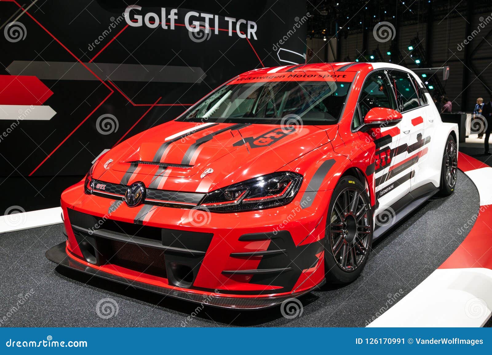 Volkswagen Golf TCR Sports Car Editorial Photo - Image of white: