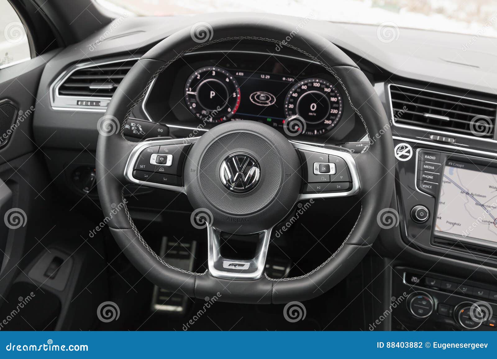Volkswagen Tiguan 4x4 R Line Interior Editorial Photography