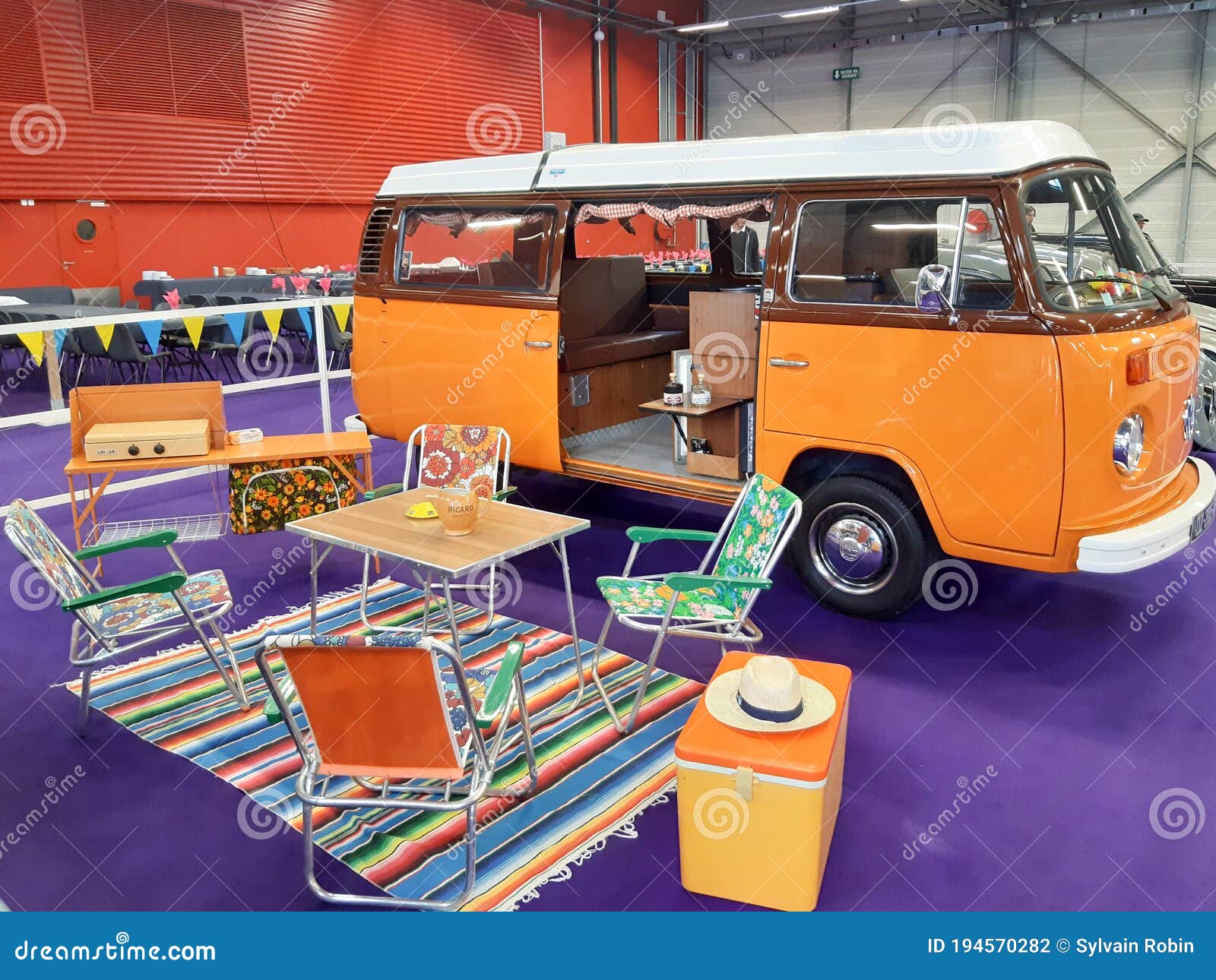 Adorno de Acuario Retro VW Camper Van 