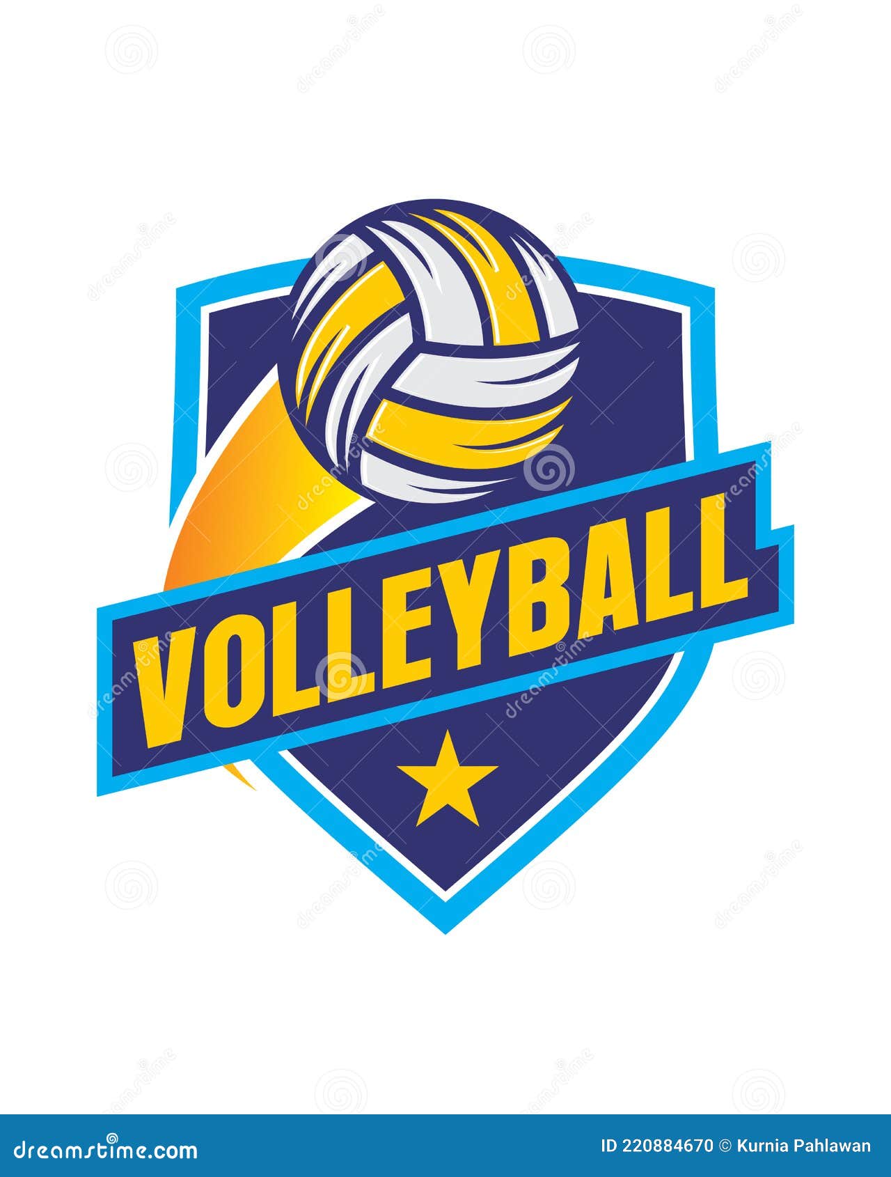 Volley Ball Logo , Sport Logo Vector Stock Illustration - Illustration ...