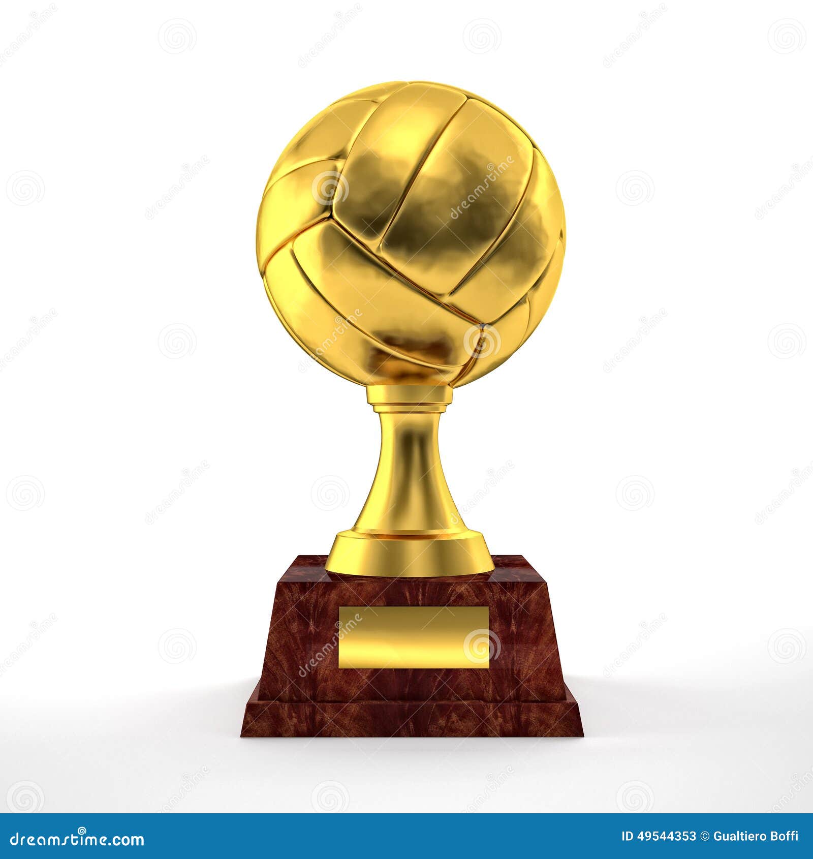 Volley trophy stock illustration. Illustration of white 49544353