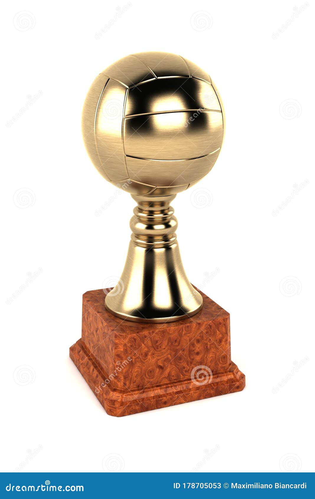 Volley Trophy stock illustration. Illustration of achievement 178705053