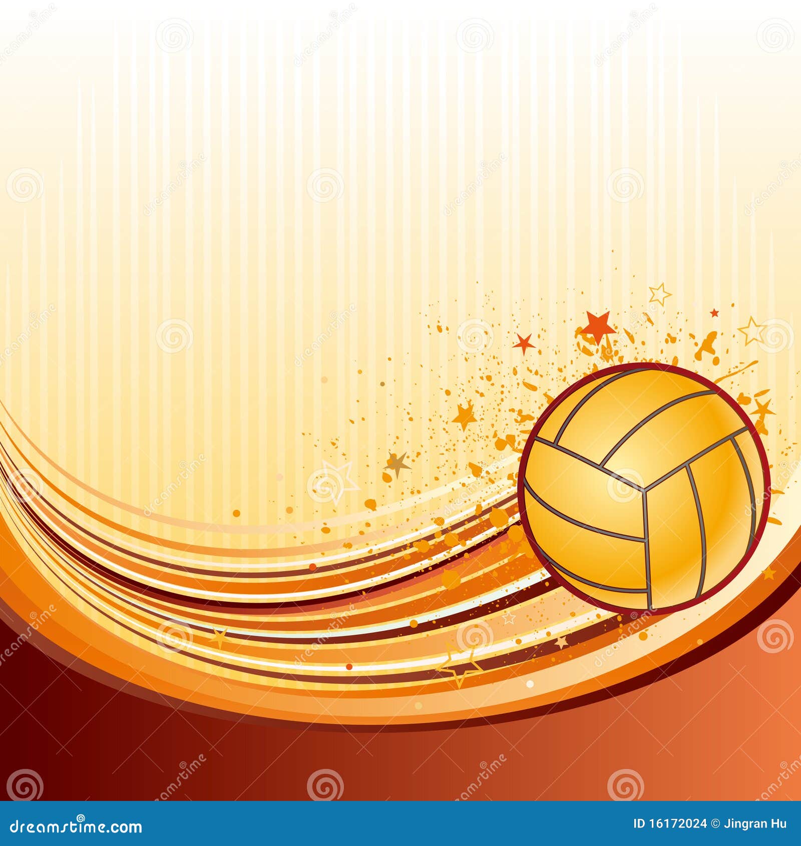 Volleyball stock vector. Illustration of energy, decoration - 16172024