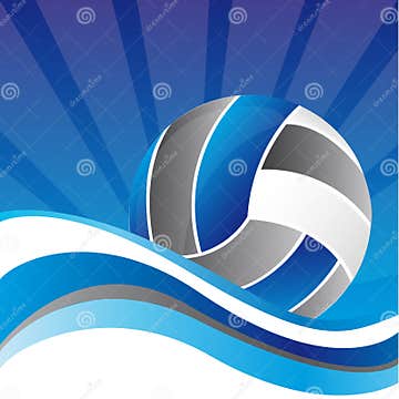 Volleyball stock vector. Illustration of background, ball - 22450026