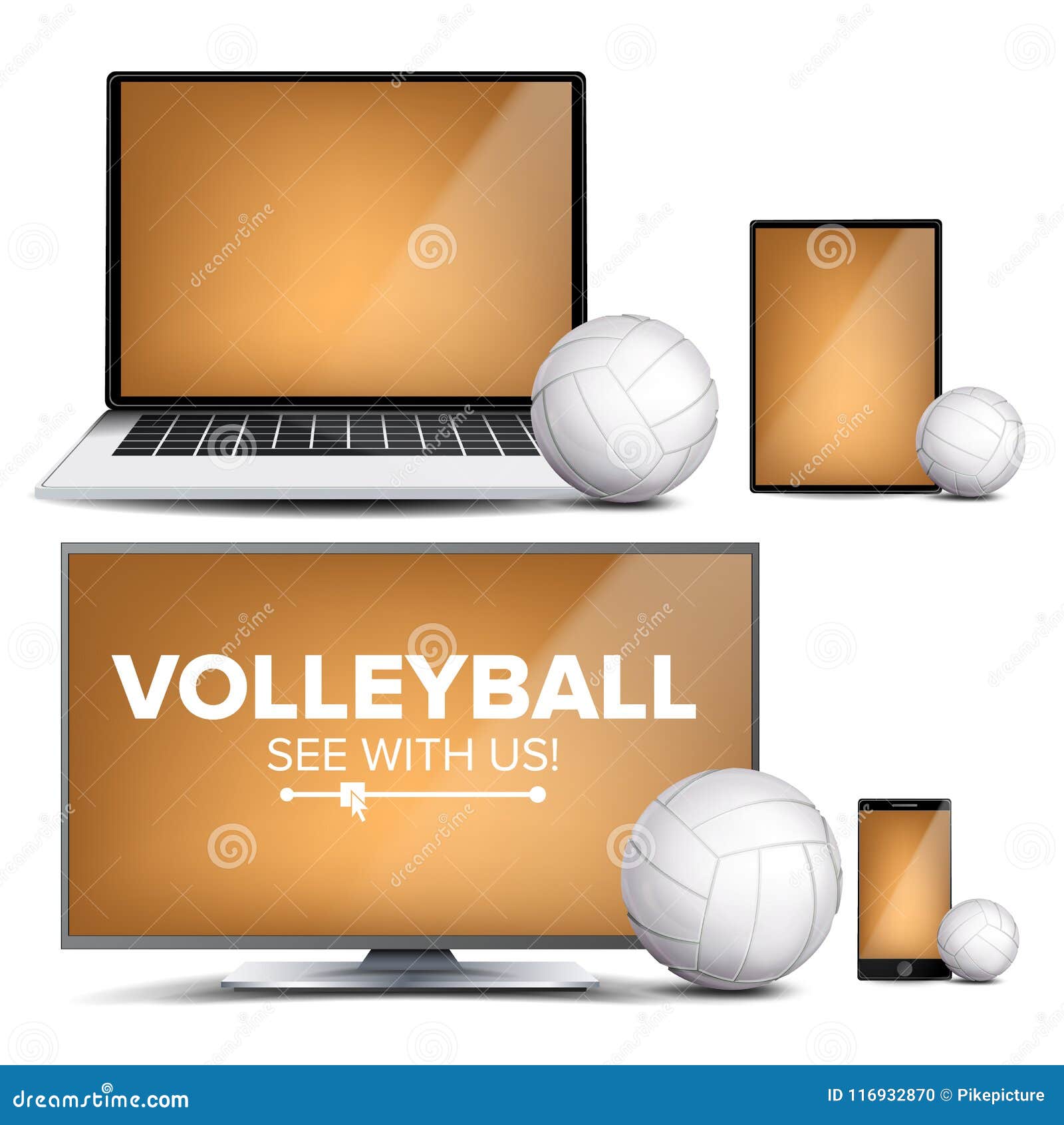 Volleyball Application Vector