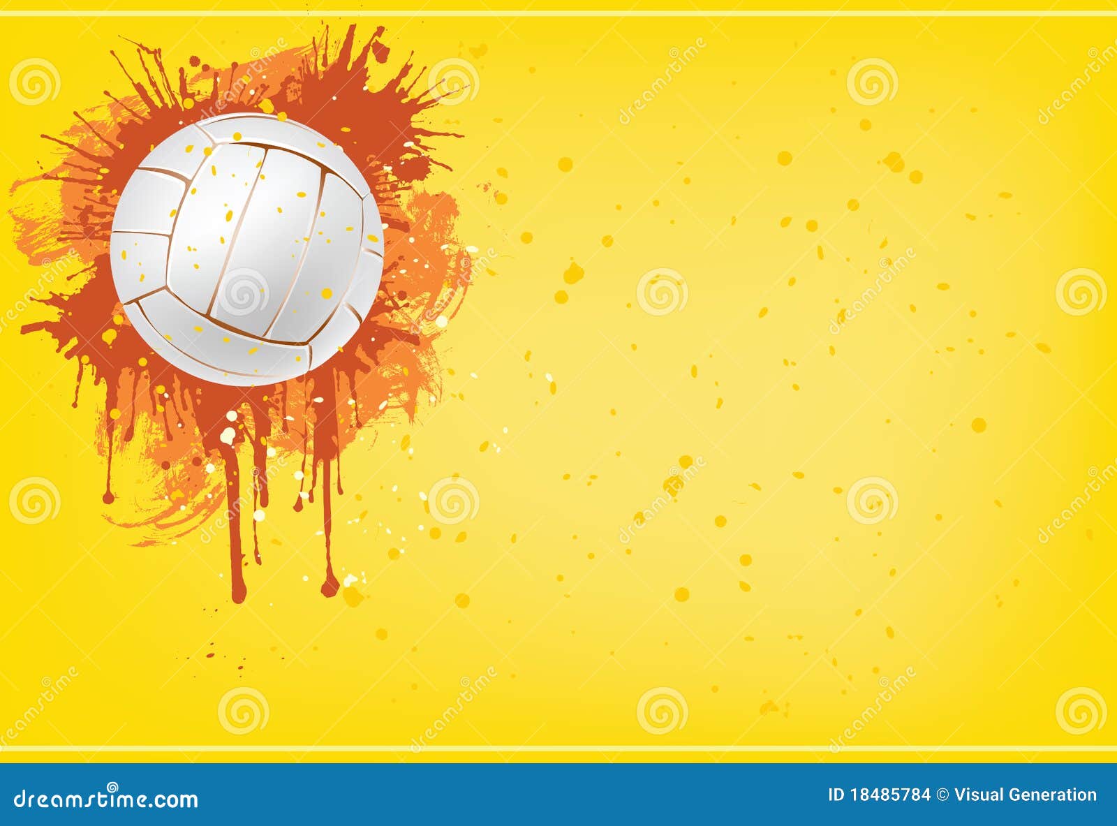 Volleyball ball stock vector. Illustration of background - 18485784