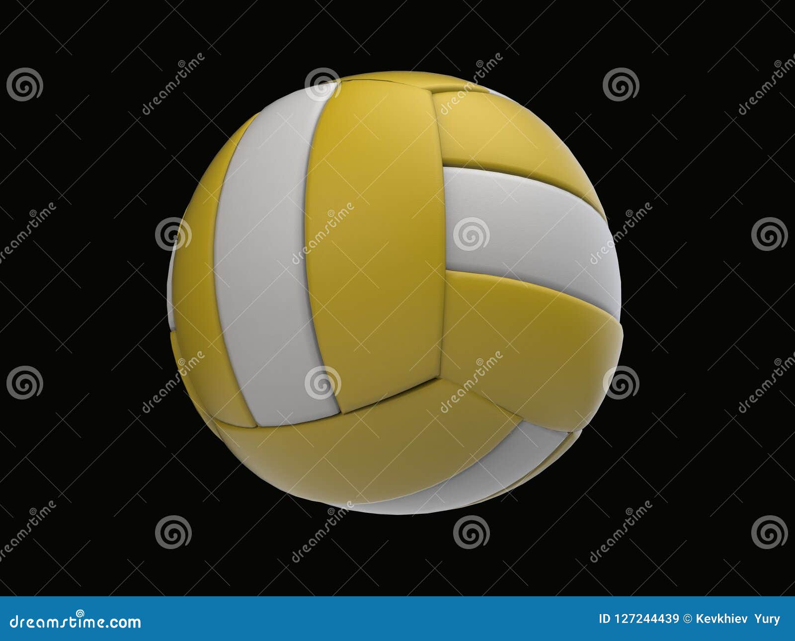 Volleyball Ball 3D Rendering Stock Illustration - Illustration of ...