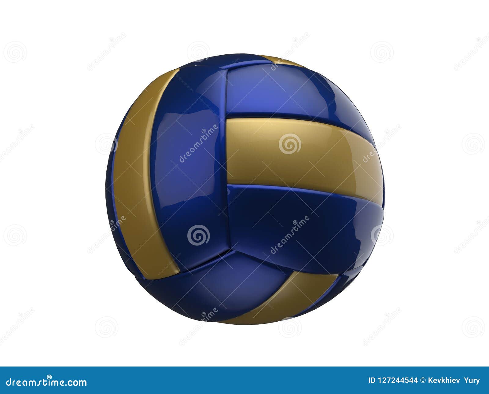 Volleyball Ball 3D Rendering Stock Illustration - Illustration of play ...