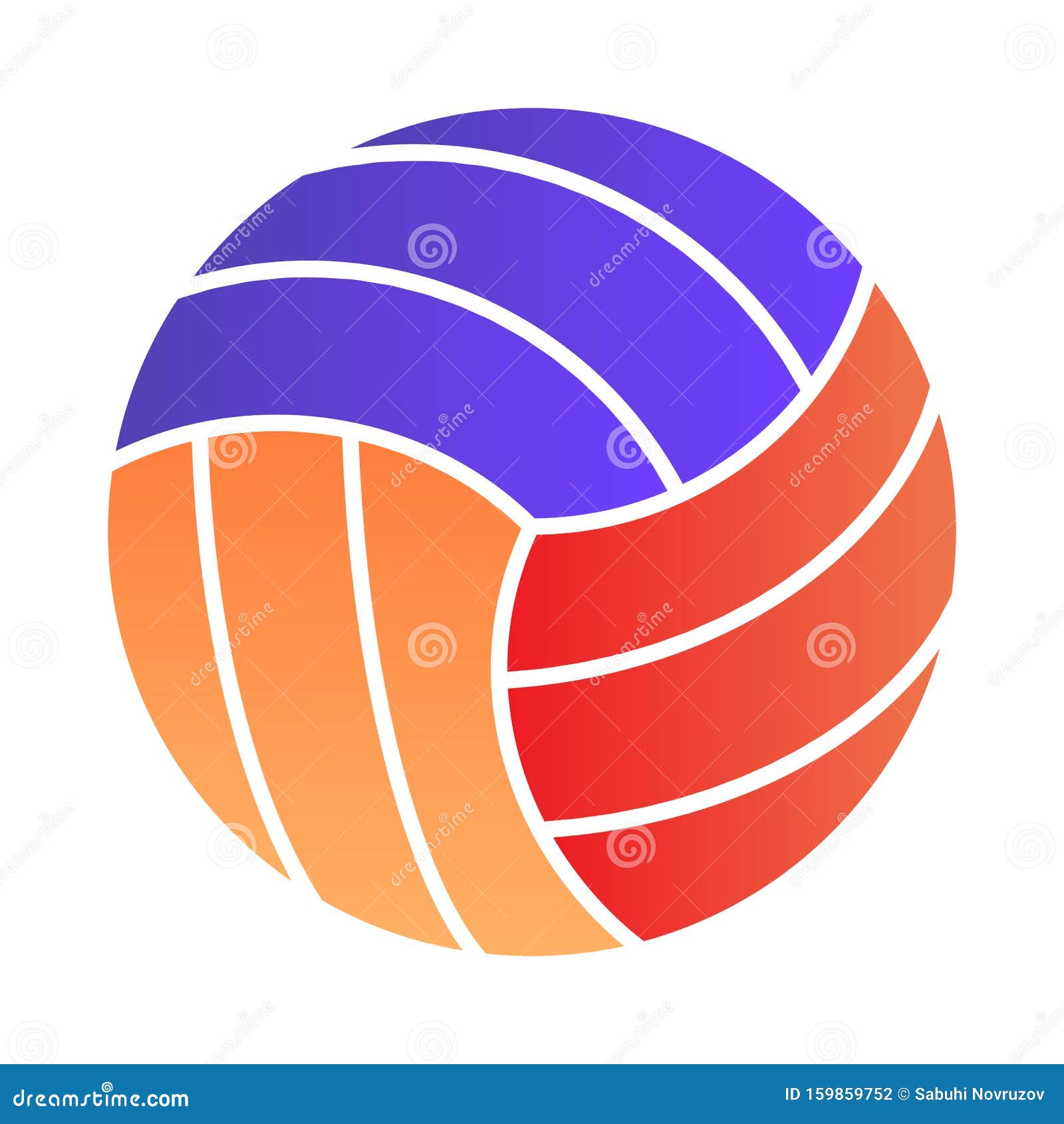 Volleyball Ball Flat Icon. Sports Equipment Color Icons in Trendy Flat ...