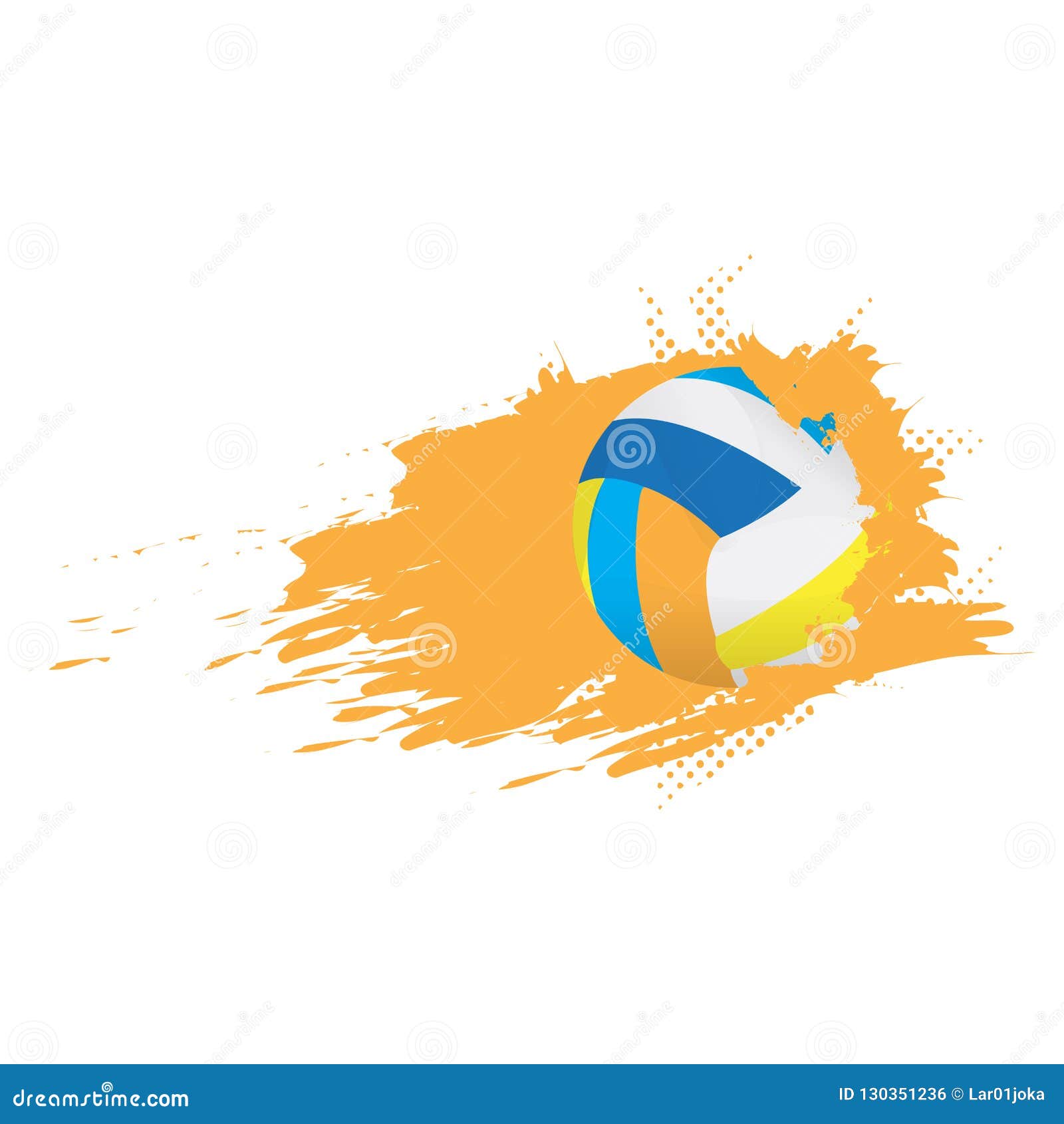Volleyball Ball Icon with an Effect Stock Vector - Illustration of play ...