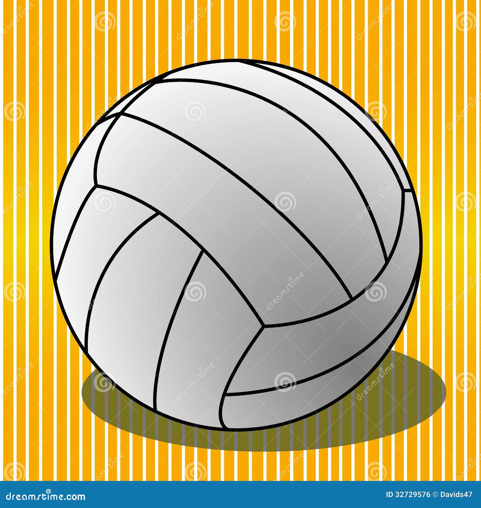 Volleyball stock vector. Illustration of tool, equipment - 32729576