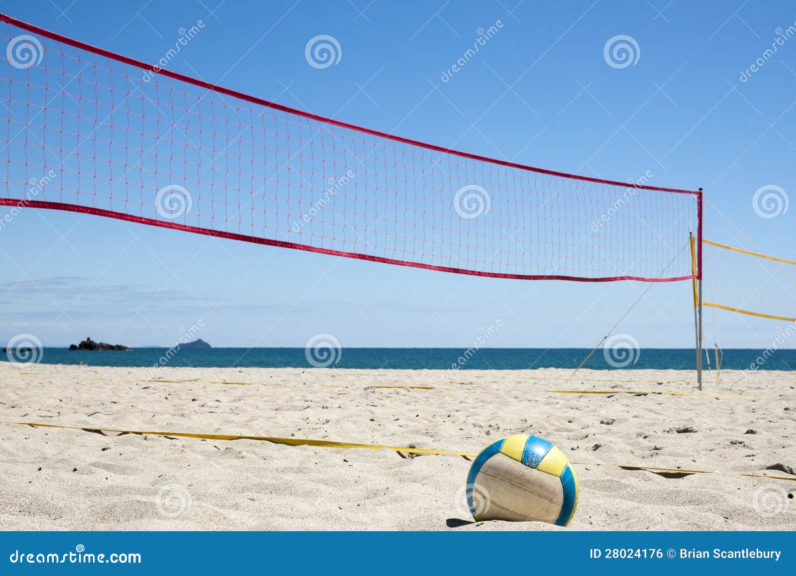 Volleyball on the beach. stock photo. Image of tauranga 28024176