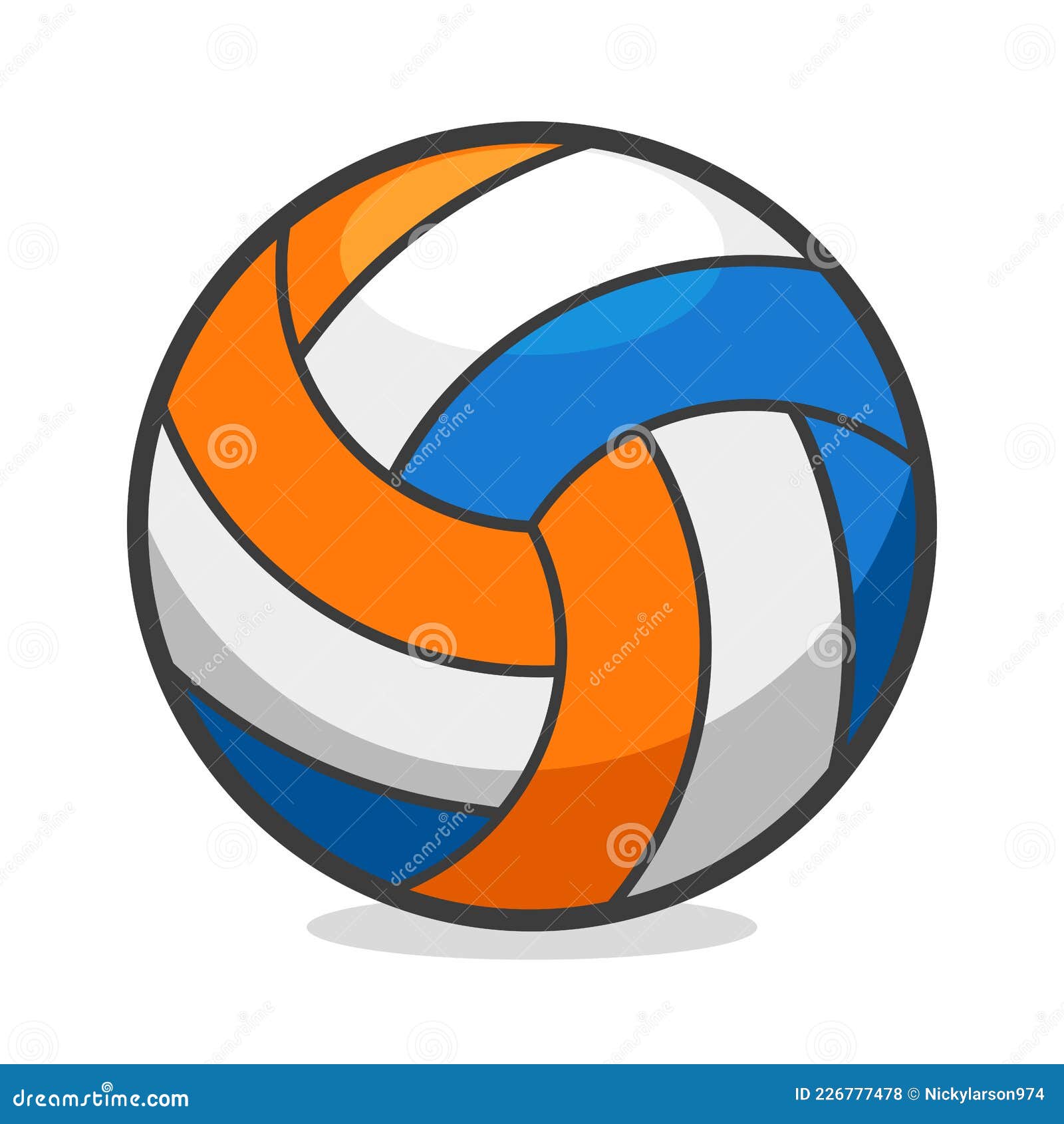 Volleyball or Beach-volley Ball Design Stock Vector - Illustration of ...