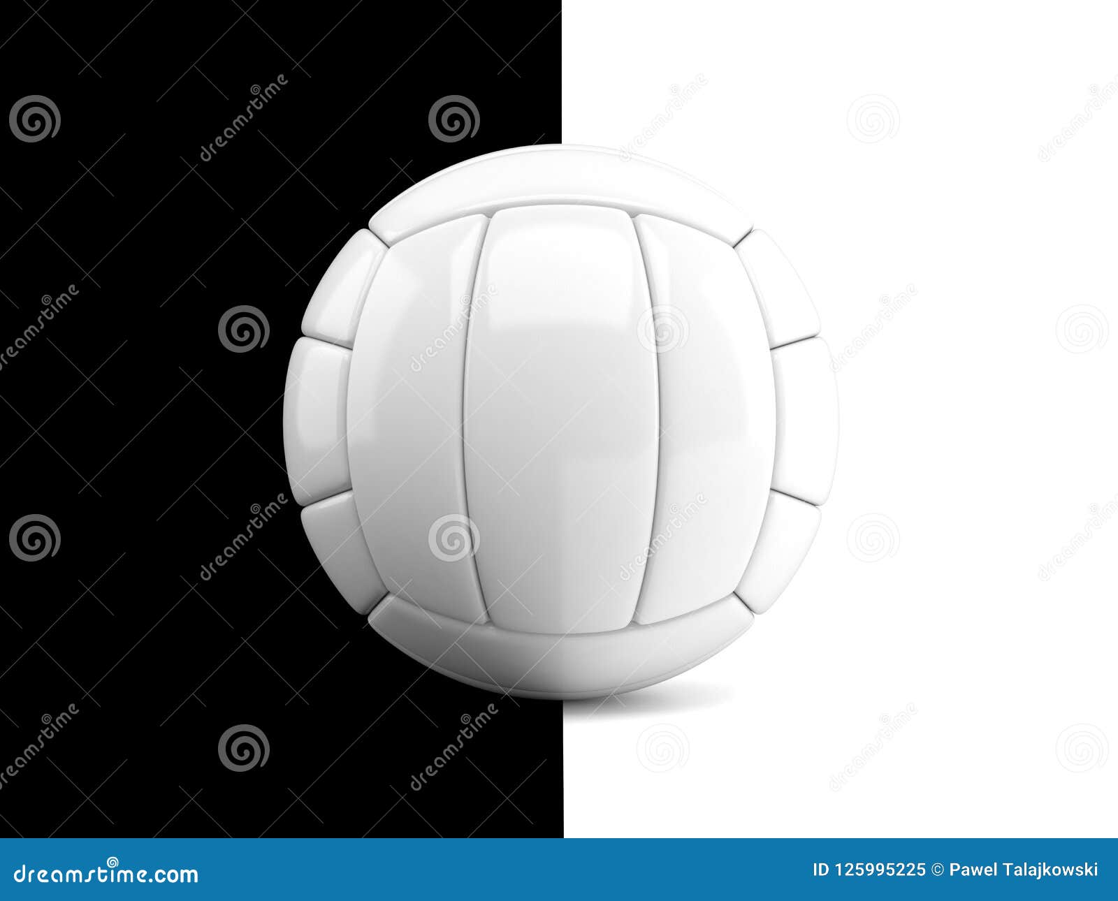 Volleyball on Black and White Background Stock Illustration ...