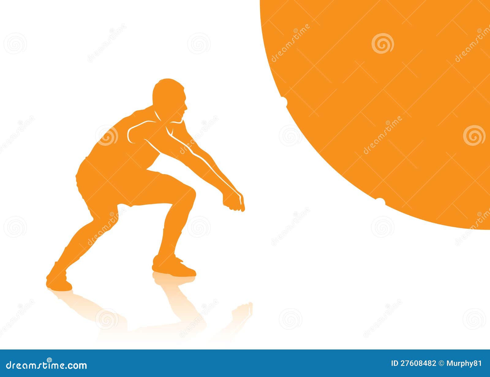 Volleyball bump stock vector. Illustration of ball, champion 27608482