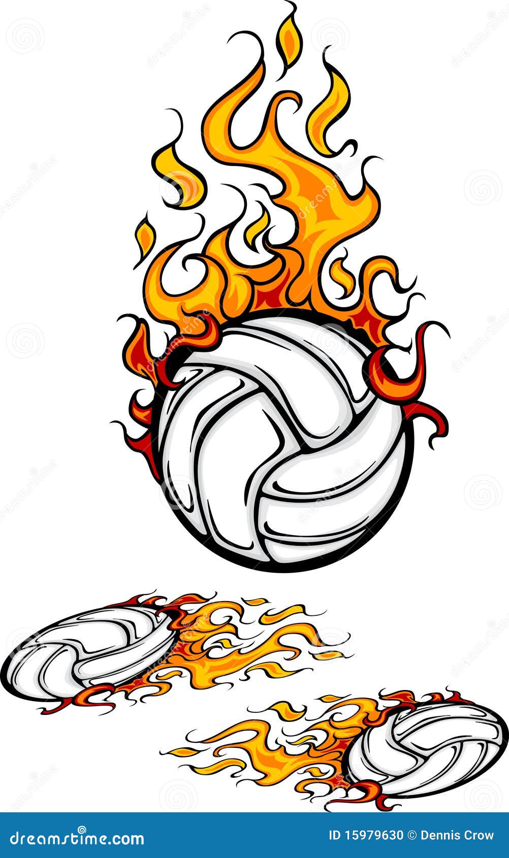 volleyball flames clipart - photo #30