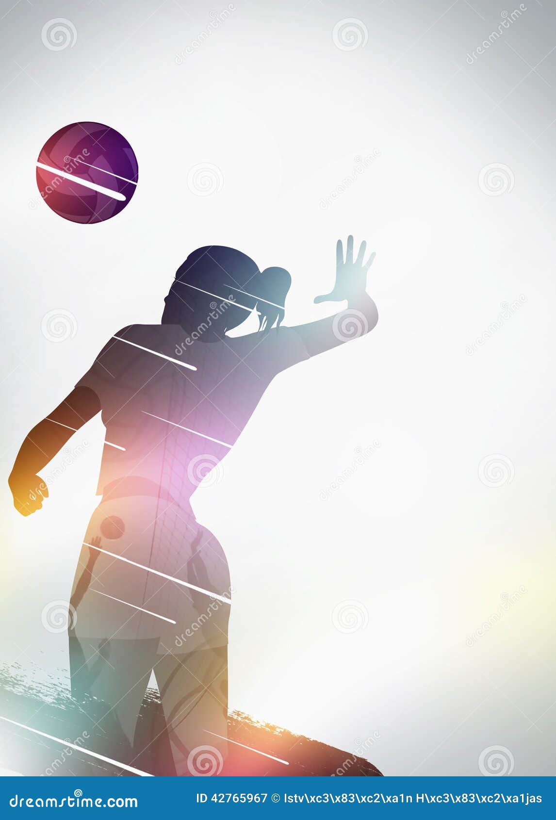 Volleyball Flat Design Background Stock Illustration Illustration of