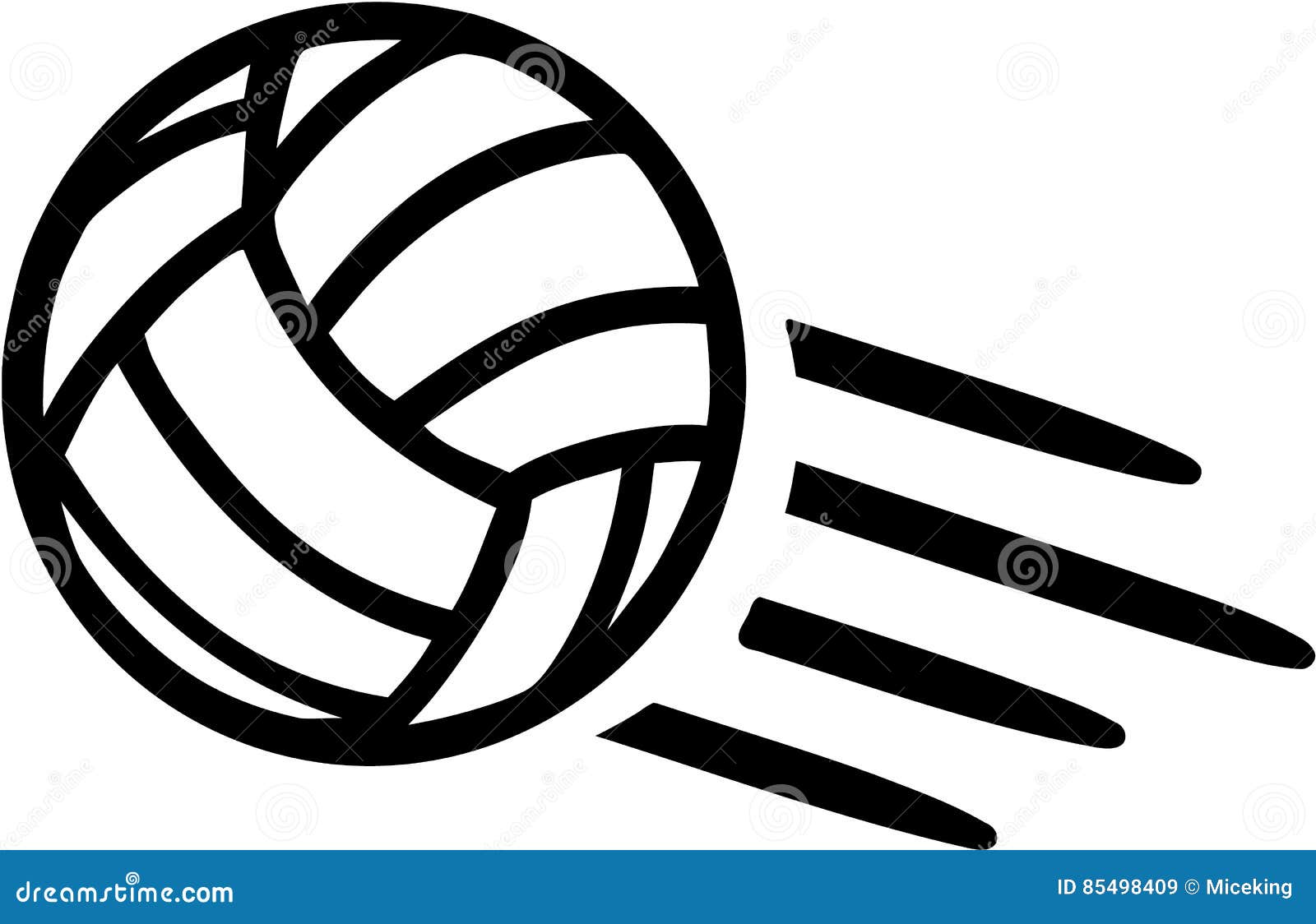 Volleyball Flying stock vector. Illustration of ball 85498409