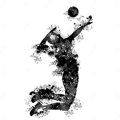 Volleyball grunge pattern stock photo. Illustration of files - 168774330