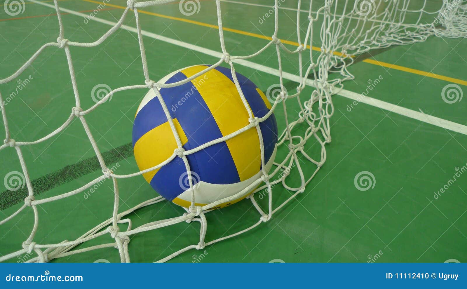 Volleyball in a gym stock photo. Image of game, court 11112410