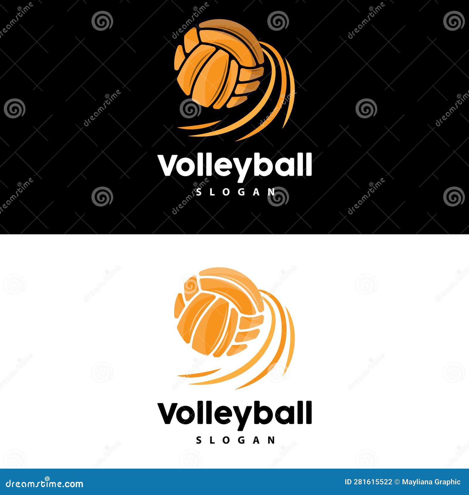 Volleyball Logo, Sport Simple Design, World Sports Tournament Vector ...