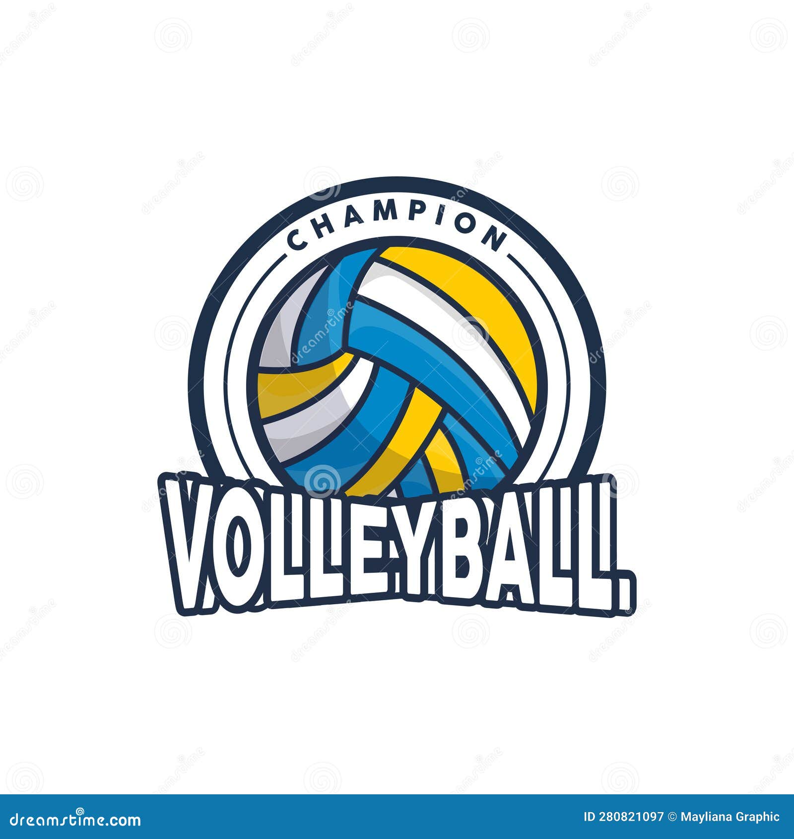 Volleyball Logo, Sport Simple Design, World Sports Tournament Vector ...