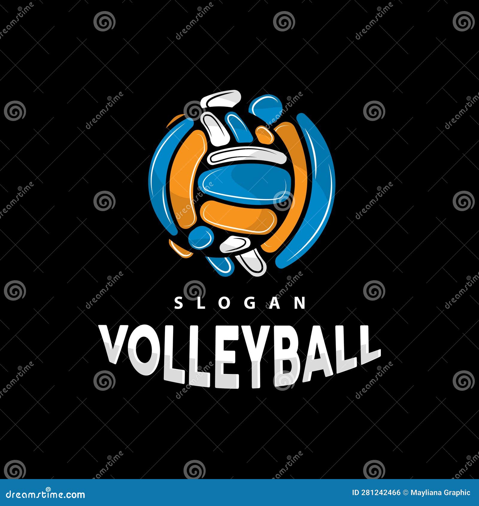 Volleyball Logo, Sport Simple Design, World Sports Tournament Vector ...